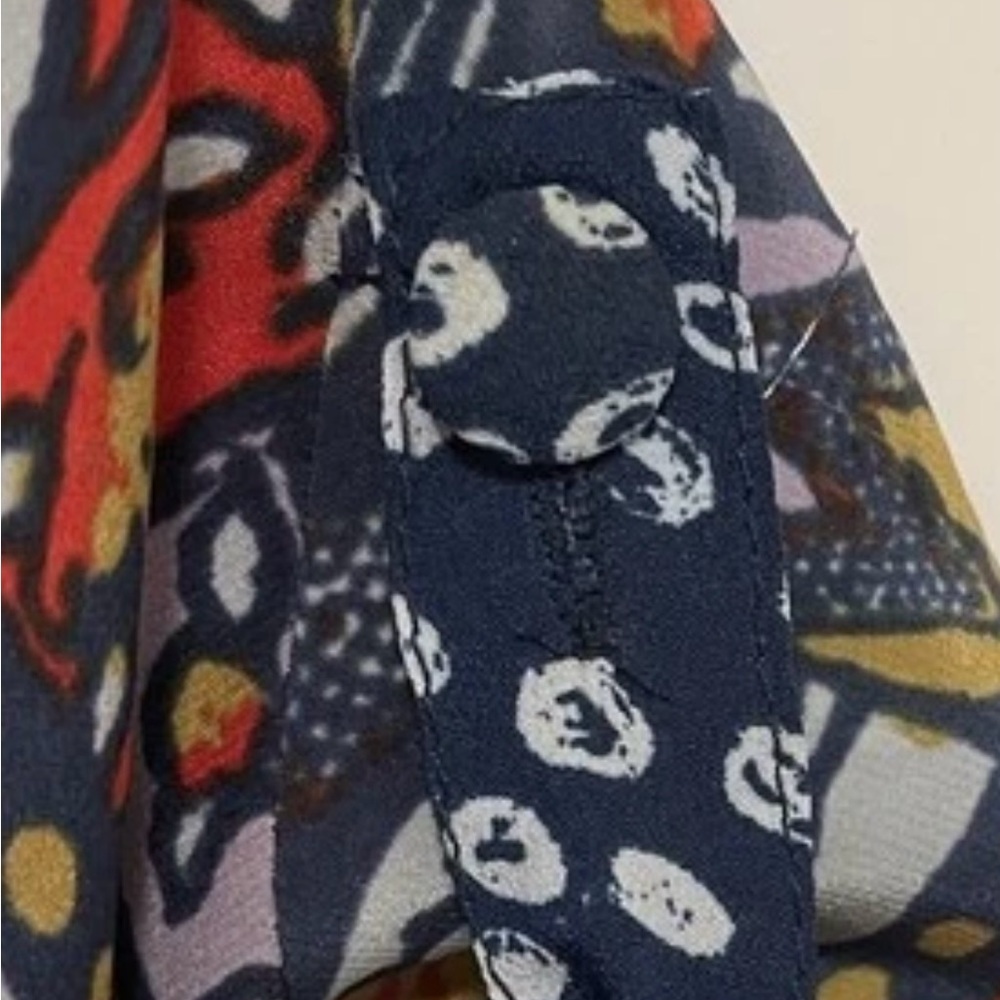Porridge Anthropologie Patchwork Print Top Eclecticcore Artcore Blouse Sz Small - Picture 6 of 14